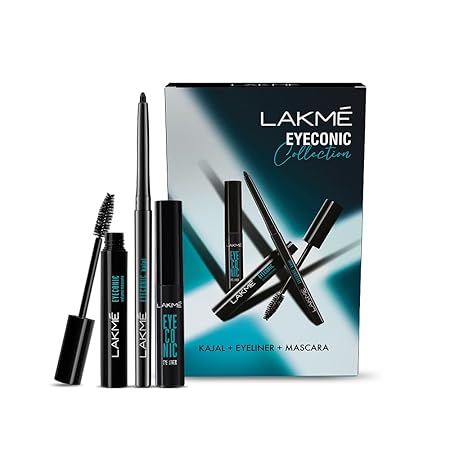 LAKMÉ Glossy Liquid Eyeconic Collection - Eye Regime Kit, Black